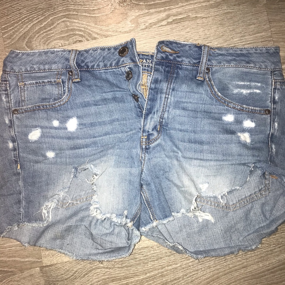 Denim ripped cut off shorts - American eagle